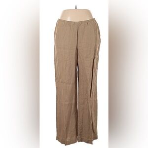 J.Jill linen wide leg casual Pants Tan